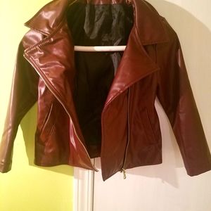 Girls Stylish fashionable brown Jacket for casual wear. Size 8-9